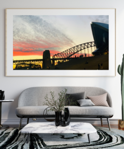 Harbour Bridge and Opera House at Sunset Frame